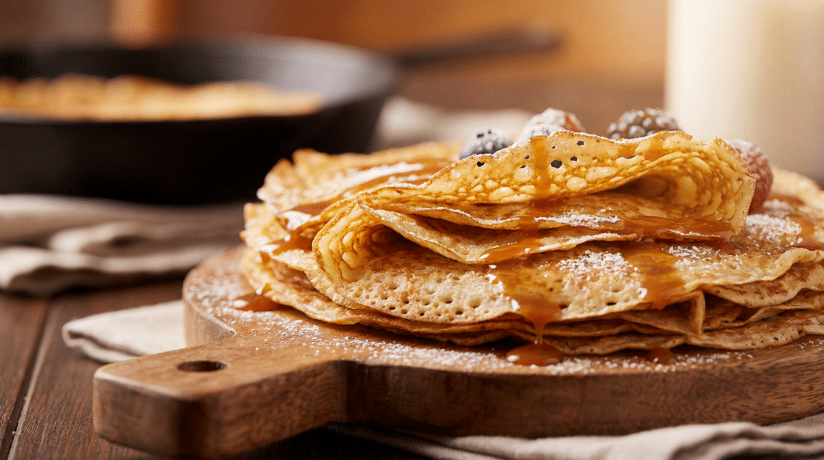 Crêpes à la bière : une pâte légère et aérée pour des galettes dorées et gourmandes à la Chandeleur